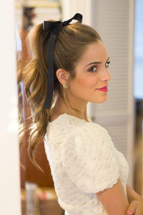 hairstyles with high ponytail waves