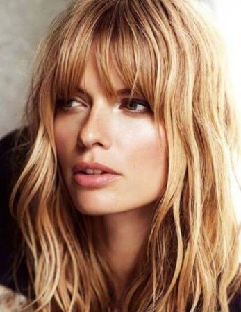 hairstyles with waves bangs