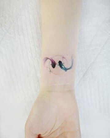 small koi fish tattoo
