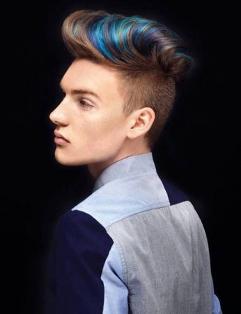 colored highlights for men