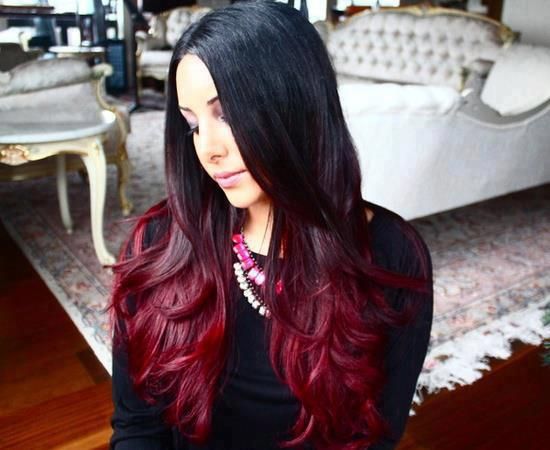 red ombre california highlights