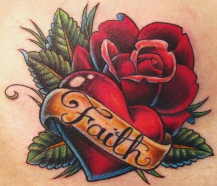 Rose Tattoos with Phrases