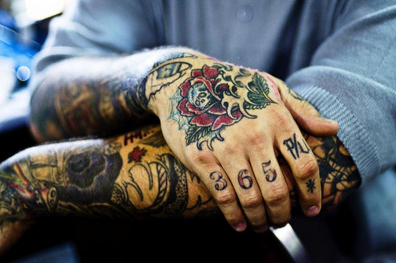tattoos on the hand of roses for women