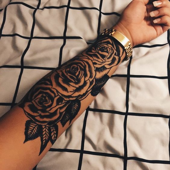 tattoo photo with rose 