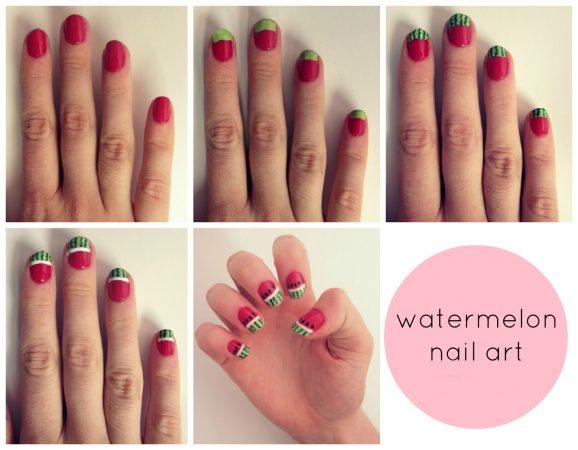 design watermelon steps for girls