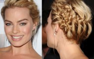 Margot Robbie hairstyle with braids