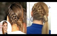 JESSICA ALBA pigtail with elegant and casual braid
