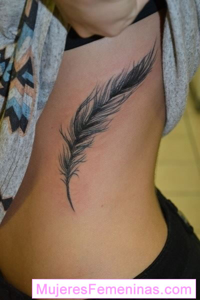 whole feather tattoo