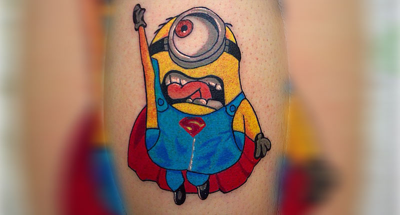 Minions-superman-tattoo 