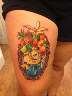 tattoo-minions-fruit 