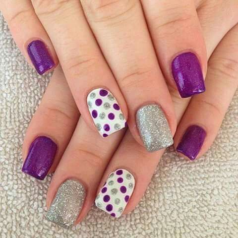 nail designs with points and lines