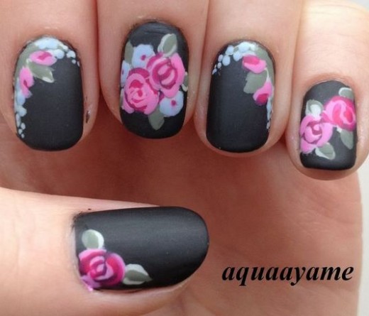 images nails with flowers