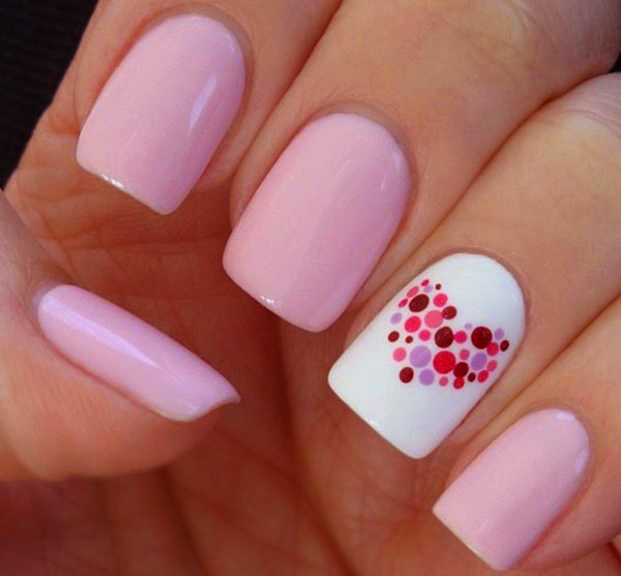 nails decorated love
