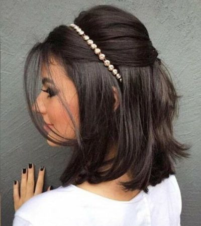 hairstyle for prom party for short hair