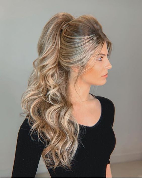 hairstyle for prom party for long hair