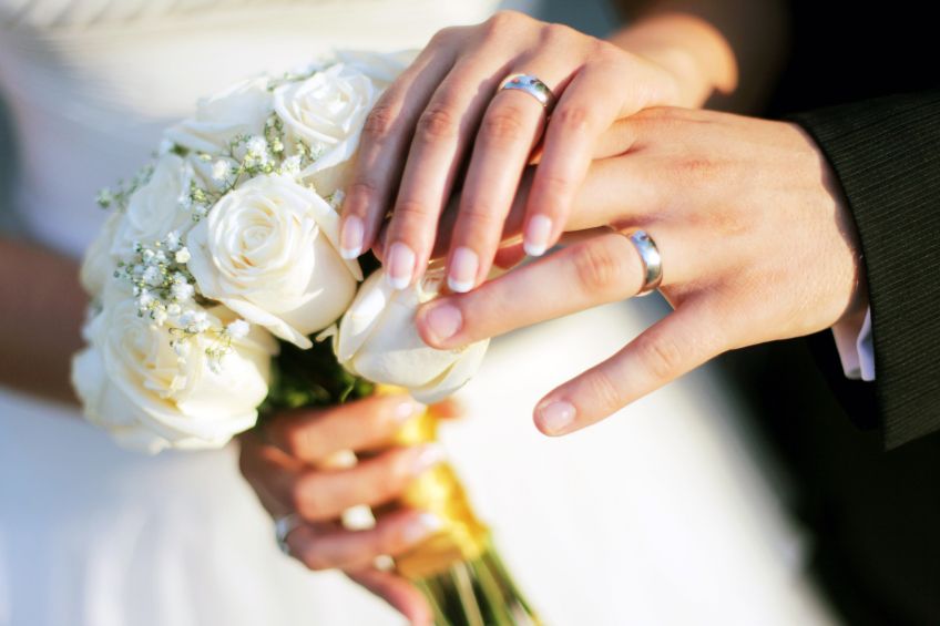 White gold wedding rings