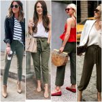 outfit with olive green pants