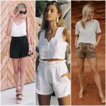 outfit with linen shorts