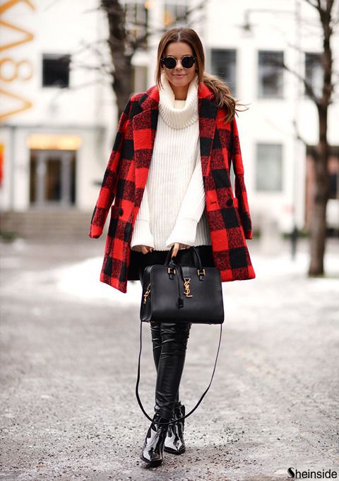 look for the office with red plaid jacket