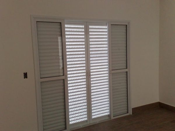 aluminum door with glass for bedroom with two leaves