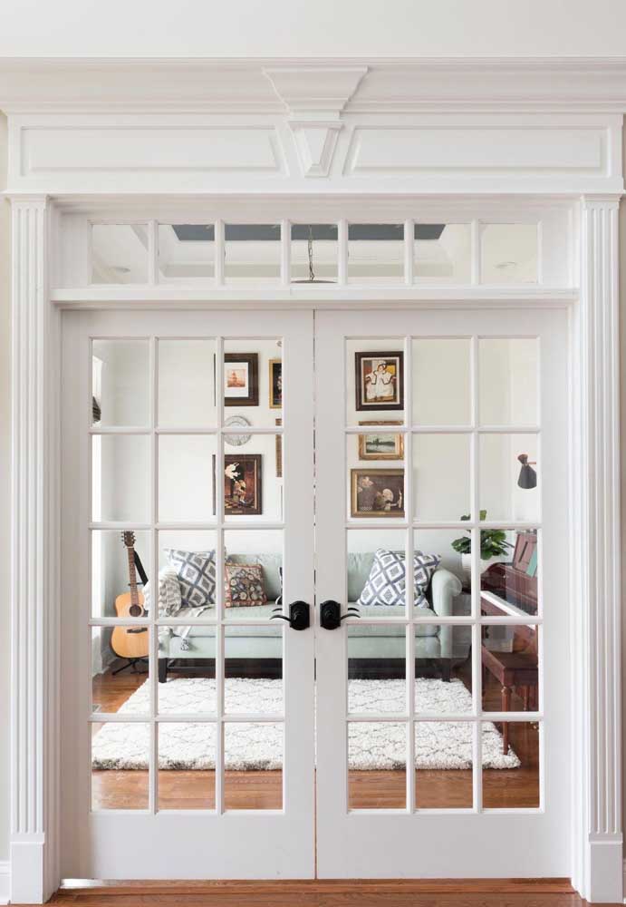 large door leading to a small room