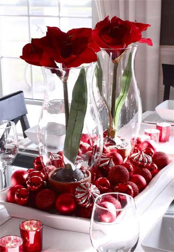 Christmas Table Arrangements