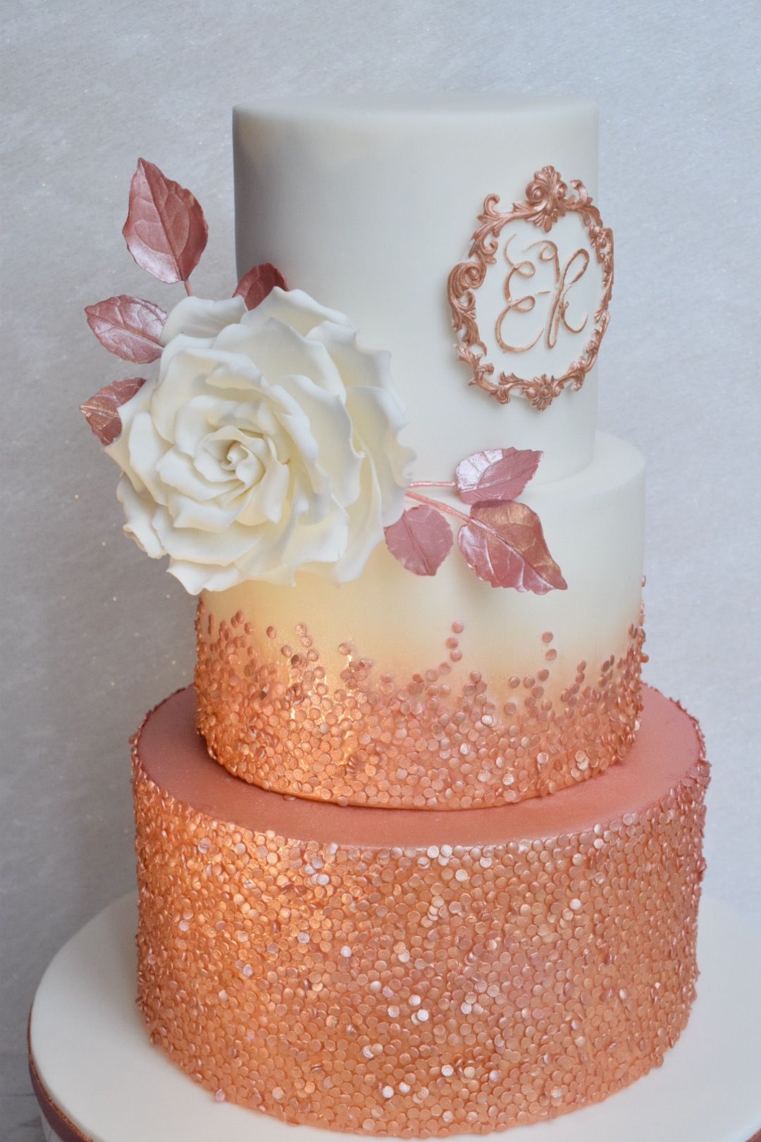 Rosé Gold Cake 2 Floors