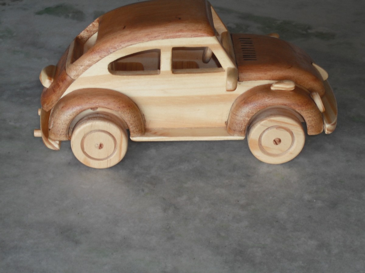 Wooden crafts beetle toys