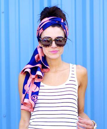 how to wear a scarf and bandana on your hair