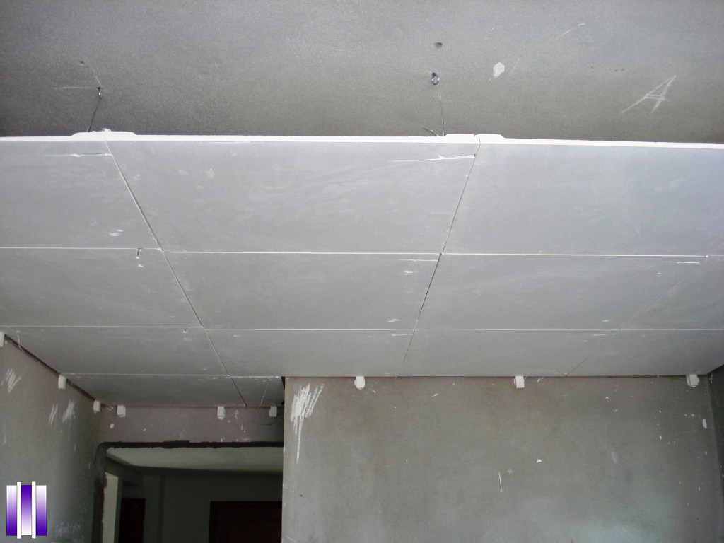 Drywall plasterboard lining