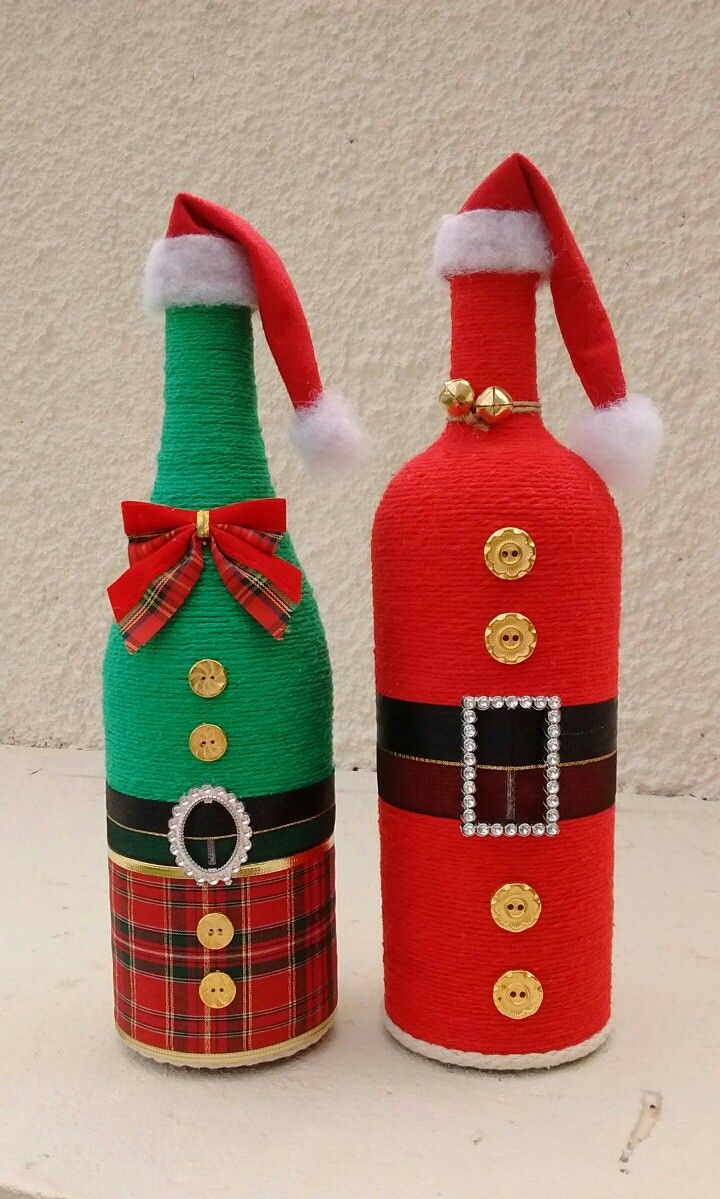 decorated christmas albuquerque bottles