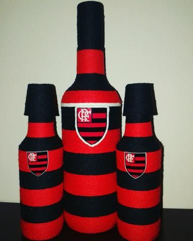 Team decorated bottles