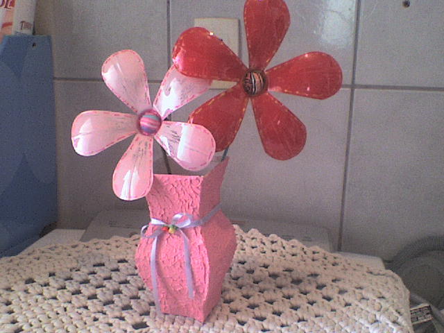 Crafts with 600ml pet bottle flowers