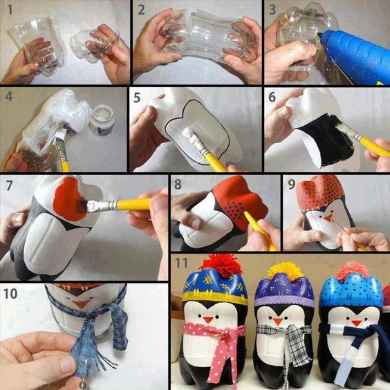 how-to-make-penguin-with-pet-bottle