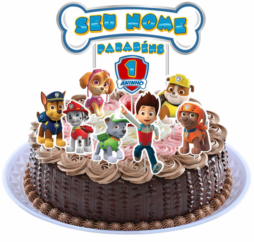 Paw Patrol Cake Topper