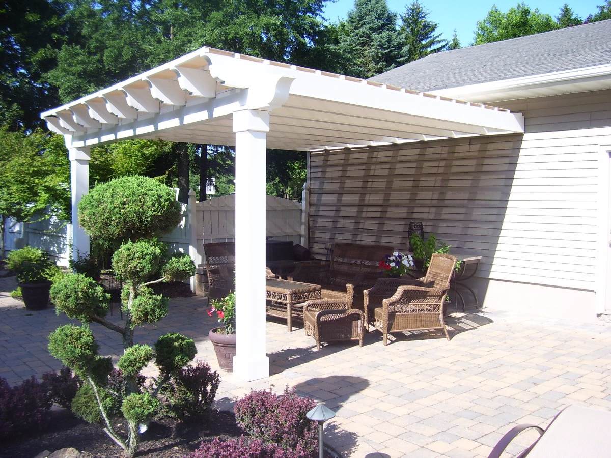 White pergola