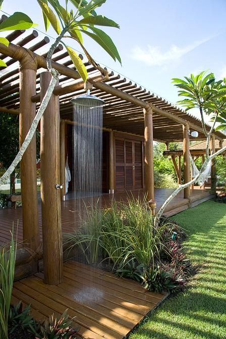 pergola with shower