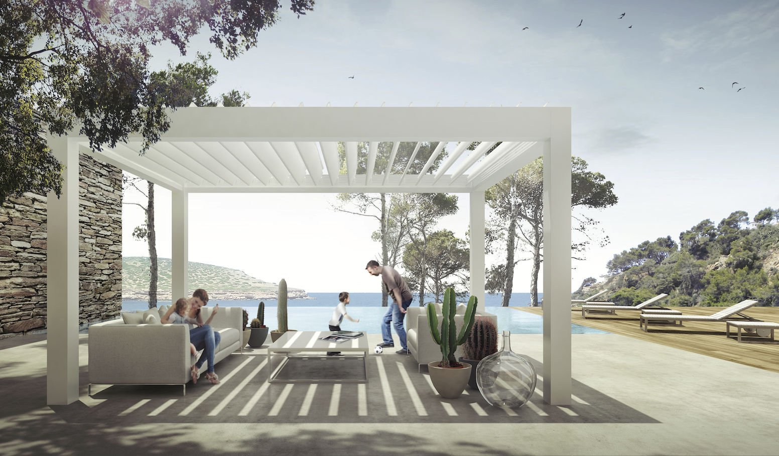 Bioclimatic pergola