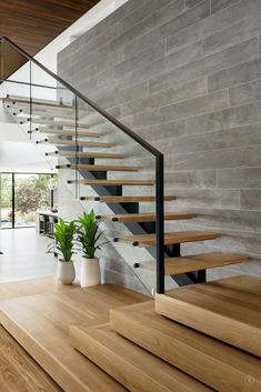 wide staircase to enter a room