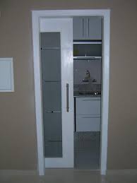 Glass door for small room