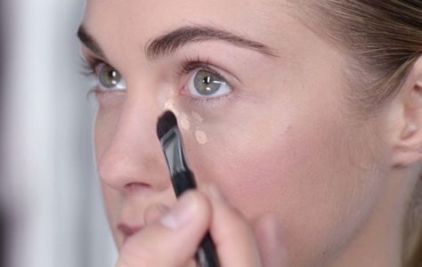 how to put concealer pimples dark circles