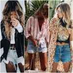 Outfits for women in denim shorts