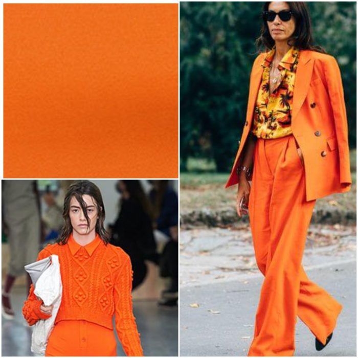 Orange Ocher Trendy colors spring summer 2021