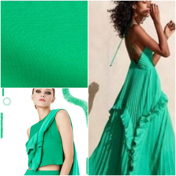 Strong mint green Trendy colors spring summer 2021