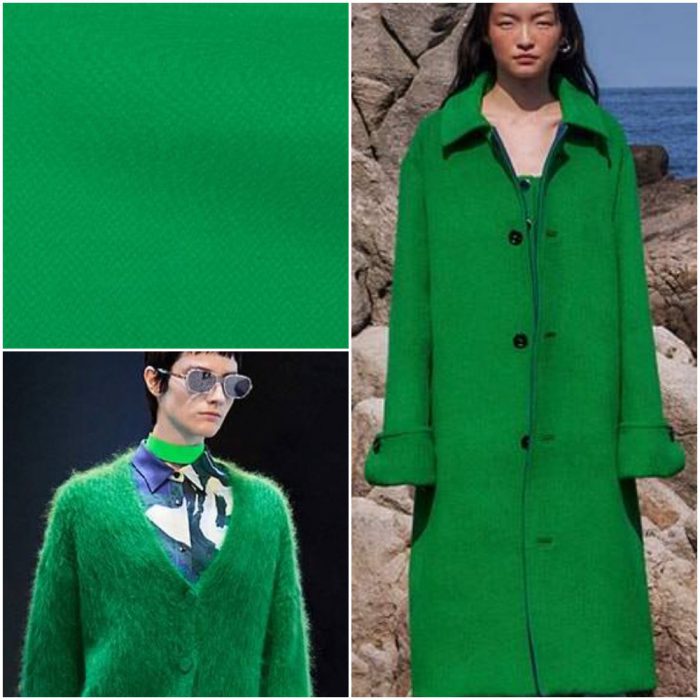 intense green Trendy colors winter 2022
