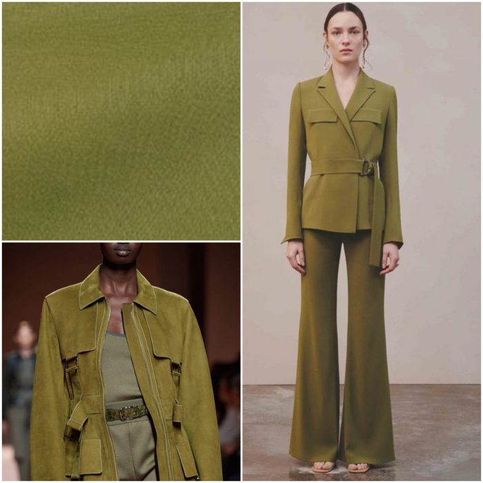 Olive green Trendy colors winter 2022