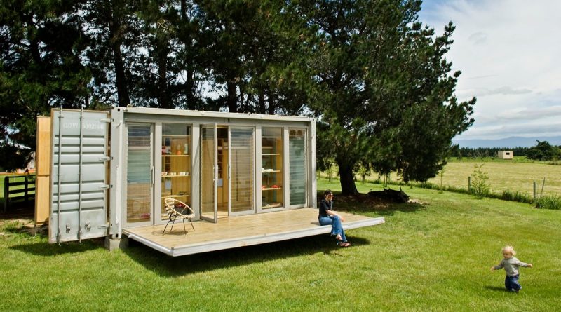 Small house made of reused container