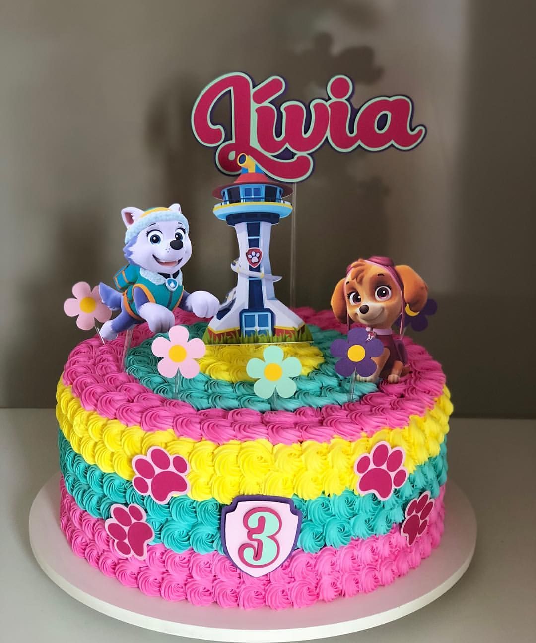 Paw Patrol Cake Whipped Cream 2