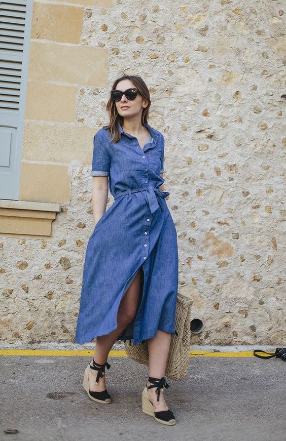 Denim dresses trend of spring 2021 Trendy Queen Leading Magazine