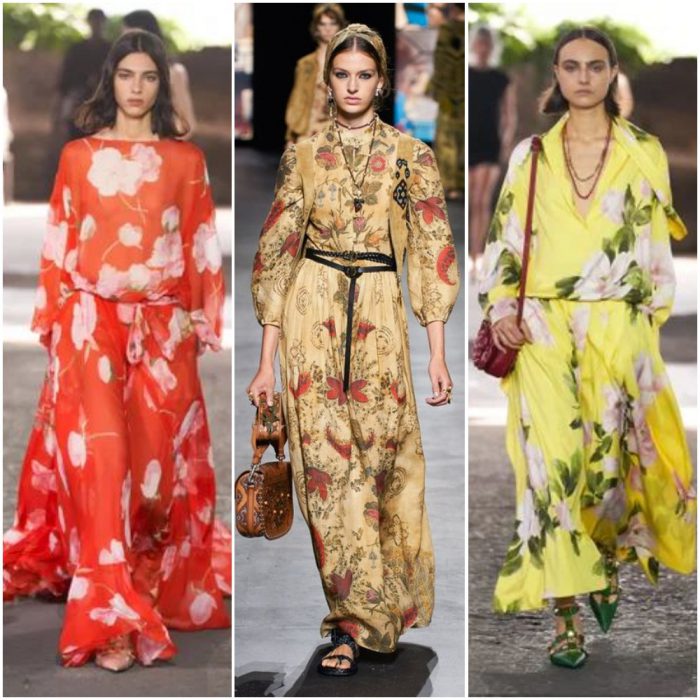 big flowers fashion prints summer 2022